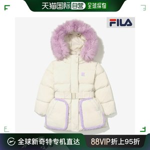 韩国直邮[FILA] 儿童 鹅毛羽绒中款 棉衣 夹克 FK2DJE4108F-CRM F