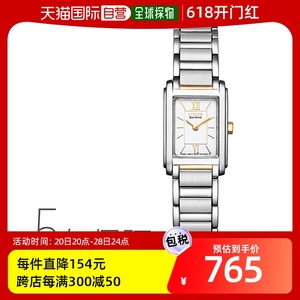 日本直邮 CITIZEN 系列 Eco Drive 女式 fra36-2432 手表方形腕表