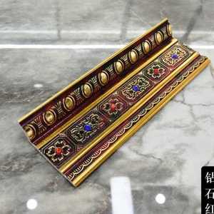 rwpvc阴角线装饰条 藏式顶角线墙角收边线天花吊顶线条棚角线石.