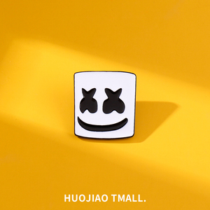 蓝胖子3d折纸淘宝marshmello头套百大dj棉花糖面具纸