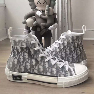 00yangjie66661淘宝dior/迪奥 b23 老花满字母logo帆布高帮低帮女鞋