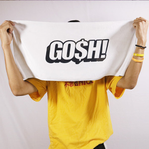 超赞gosh毛巾浴巾运动毛巾潮牌应援嘻哈同款王齐铭中国新说唱定制