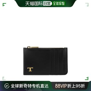 香港直邮TOD'S 托德斯 男士 Black leather card holder 钱包 XAM