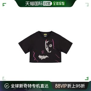 香港直邮Dkny 唐可娜儿 女童Batman印花短款棉质短袖T恤童装