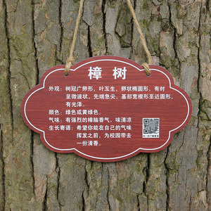 树木标识牌图片大全图片