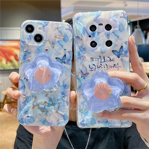 蓝色花朵蝴蝶适用华为nova9手机壳荣耀60/50新款nova8/7/6/5pro女