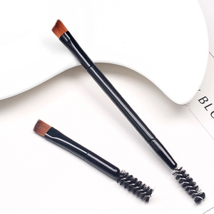 000人付款淘宝小短款斜角便携画眉刷子螺旋扫眉梳刷