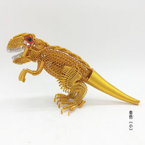 装饰品摆件小恐龙摆件玩具儿童礼物金属丝铝丝编织玩具手工艺品