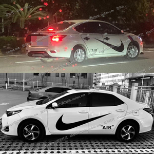 适用nike耐克车贴遮挡划痕车门车身拉花本田飞度思域雅阁改装贴纸