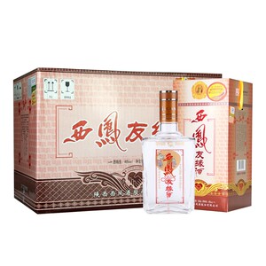 西凤酒 46度银友缘 凤香型白酒 整箱500mlx6瓶(新老包装随机发)