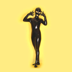 漆皮紧身连体胶衣性感诱惑激情另类服装女王装涂胶亮皮全包全身女