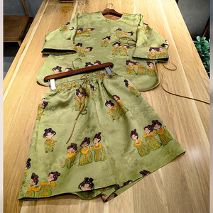 新中式国风夏天穿搭一整套减龄洋气时尚小个子上衣短裤两件套装女