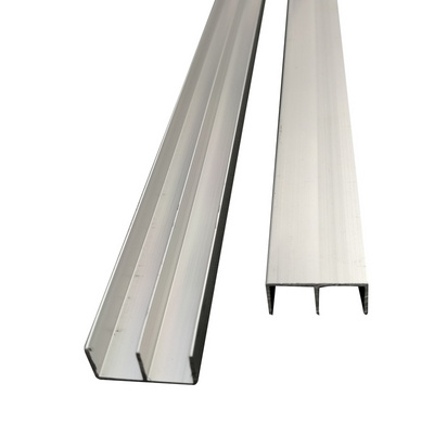 3-5mm山字型玻璃亚克力移门轨道书柜橱柜玻璃滑轨 推拉门导轨铝材