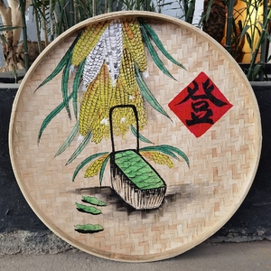 簸箕画手工装饰