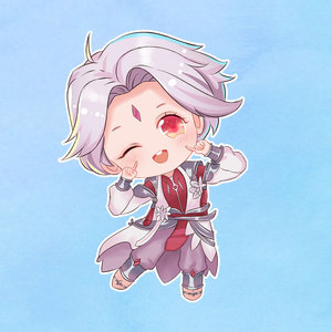 诸葛亮王者荣耀手游q版可爱烫画图案2021t恤印花贴纸烫画补丁定制