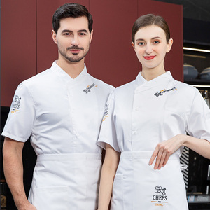 短袖厨师服女西餐烘焙蛋糕房冰丝工衣甜品糕点裱花师西点工作服装