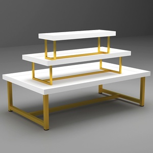 中岛货架流水台展示架母婴店展厅落地式玩具架红酒架女装店堆头架