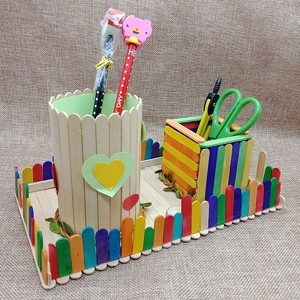 儿童手工diy小木屋制作房子建筑模型玩具幼儿园益智雪糕棒材料包