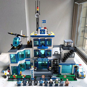 乐高警察局模型积木拼装玩具拼图6岁9益智力城市系列小颗粒益智