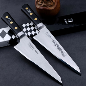 misono本烧剔骨刀单刃大号屠宰刀剔肉分割刀碳素钢日本进口180mm