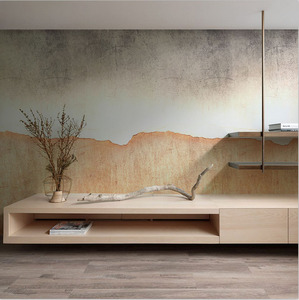 创意背景墙壁纸壁画斑驳做旧工业风水泥灰色墙纸简约轻奢艺术墙布