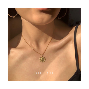 女王头像项链伊丽莎白