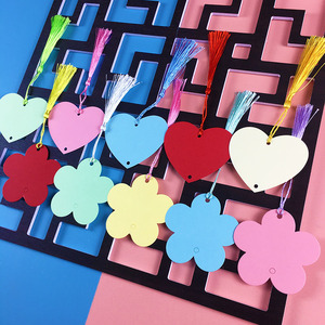 卡手工自制diy材料包中国风流苏惠子手绘学生用卡片彩色异形圣诞卡纸