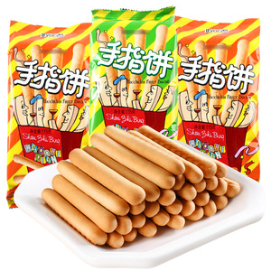 好吃点手指饼干115g*10包熊字饼休闲儿童节聚会零食品代早餐小吃