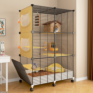 龙猫笼子专用柜笼家用大别墅松鼠蜜袋鼯饲养笼加密大空间多层平台