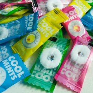 果允薄荷糖mints无糖薄荷糖强劲清凉火锅店网红老式有个圈的糖果