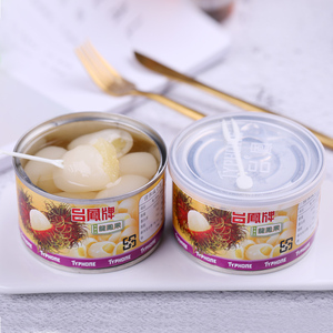 6罐装 台湾进口台凤牌龙凤果红毛丹泰国原产凤梨水果罐头烘焙原料