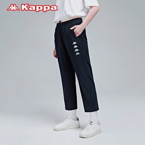 Kappa卡帕outlets串标九分裤女运动裤针织长裤休闲卫裤K0B42CJ41