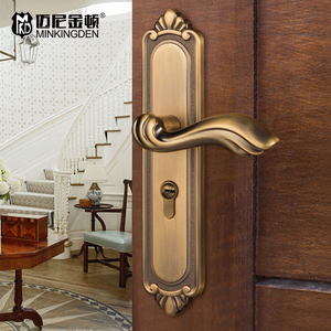 门锁室内欧式家用卧室房间静音门把手卫生间通用型实木门五金套装