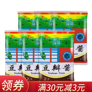 葱伴侣豆瓣酱400g*6袋装炒菜专用六月香原酿黄豆酱炸酱面蘸酱