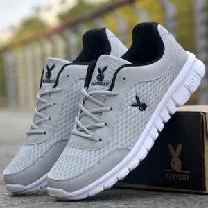 playboy花花公子运动鞋男春夏新款透气软底跑步鞋时尚轻便百搭休