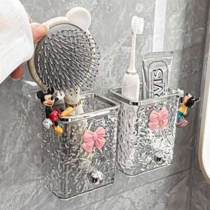 卫生间牙刷梳子牙膏收纳盒架子置物架各种神器洗手洗漱台浴室厕所