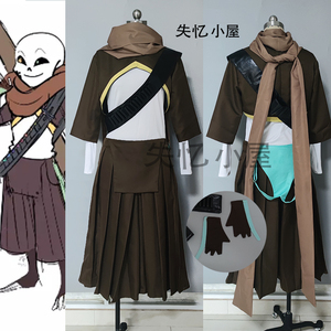 失忆小屋 传说之下undertale ink!sans cosplay服装套来图定制