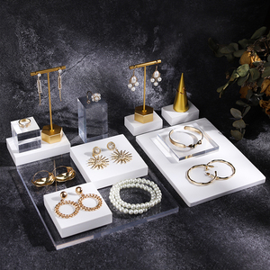 花新陈列创意石膏亚克力组合套系首饰收纳摆件道具拍摄饰品展示架