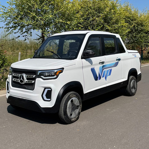 家用电动四轮双排皮卡车车斗带盖全封闭电动车老头乐代步电瓶车