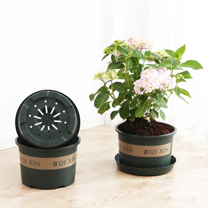 5 2 3二代加仑盆矮胖清仓多肉法师圆形花盆绿萝兰花盆塑料加厚