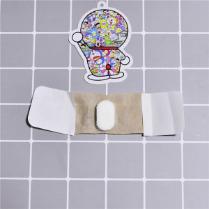 日本透析专用压力压迫止血贴透析贴低敏伸缩胶布80a/50枚/盒黄色