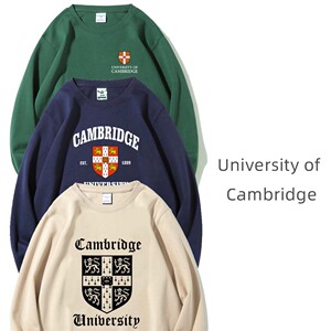 剑桥大学卫衣纪念品cambridge周边校服圆领套头秋冬男女加厚薄新*