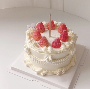 钞聚友食品旗舰店天猫天津桂福来 白皮寿桃蛋糕长辈生日贺寿糕点