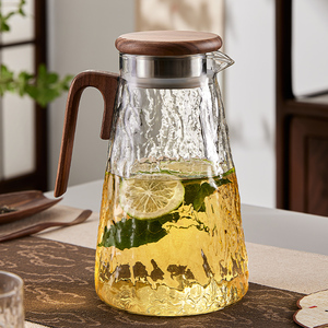 玻璃冷水壶耐高温家用大容量凉水壶套装白开水杯加厚高硼硅泡茶壶