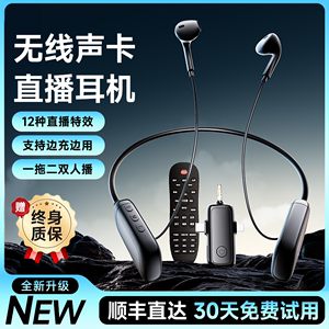 E900声卡直播唱歌专用设备全套耳机一体麦克风二合一2024新款户外