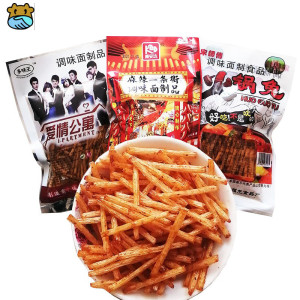 爱情公寓麻辣一条街火锅兔辣条丝30袋小面筋经典儿时零食特价包邮