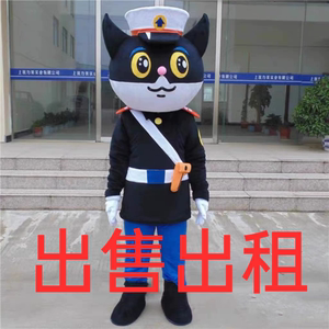 黑猫警长动画片人偶服装角色扮演孩子生日惊喜出租租赁