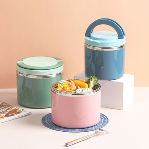 特百惠官方旗舰店早餐杯粥杯汤杯带饭带粥带汤不锈钢饭盒餐盒带盖