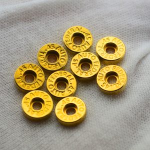 黄铜弹壳 DIY刀具配件螺丝黄铜装饰品 黄铜钢印垫圈 弹壳钢印底火