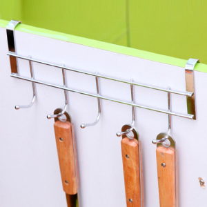 多用途橱柜门后挂衣架创意挂钩不绣钢无痕挂钩壁挂免钉可挂毛巾